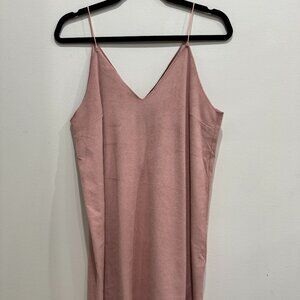 Forever21 Pink Suede Dress Sz. Large